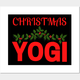 Christmas Yoga, Yogi gift, Yoga Christmas Gift, Yoga Christmas Stickers, Yoga Stickers Posters and Art